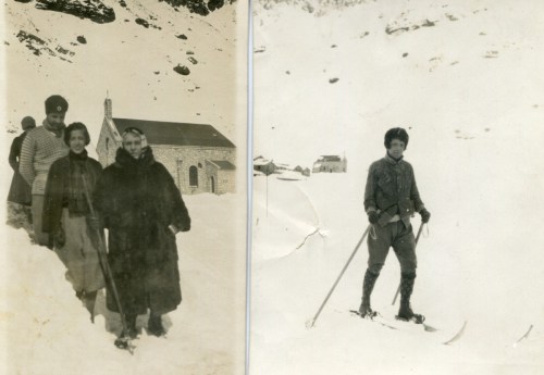 blog Abuelita y Ati esquiando