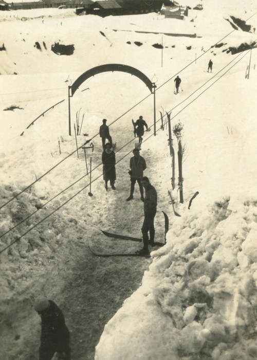 Esquiando en Puente del Inca